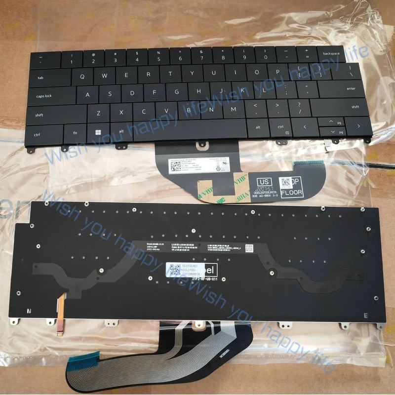 

N... 0J0RNJ New Internal US Eng Backlit Keyboard For Dell XPS 13 9340 9345 Laptop
