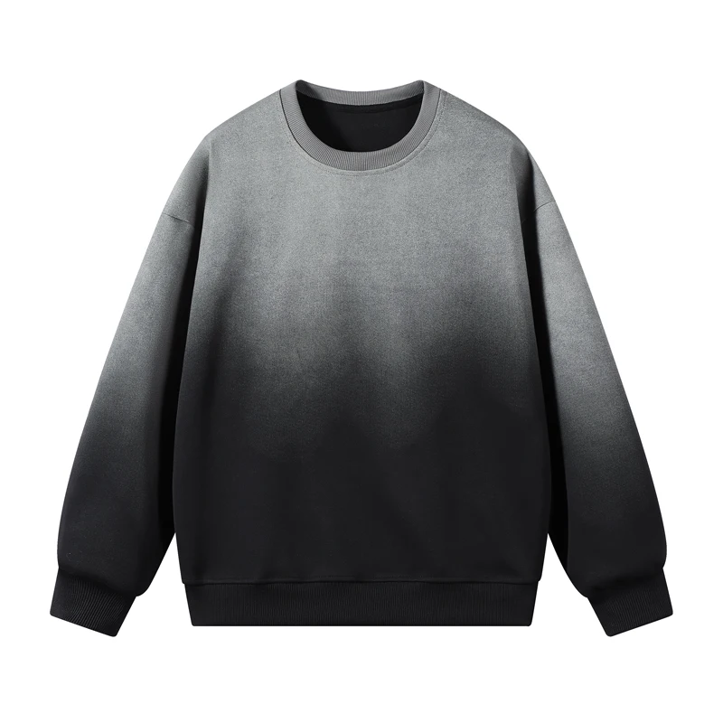 

Gradient Color Fashion Coat Jogging Exercise Casual Clothe Spring Autumn Men Women Pullover Loose Classic Sweatshirt Tops Couple