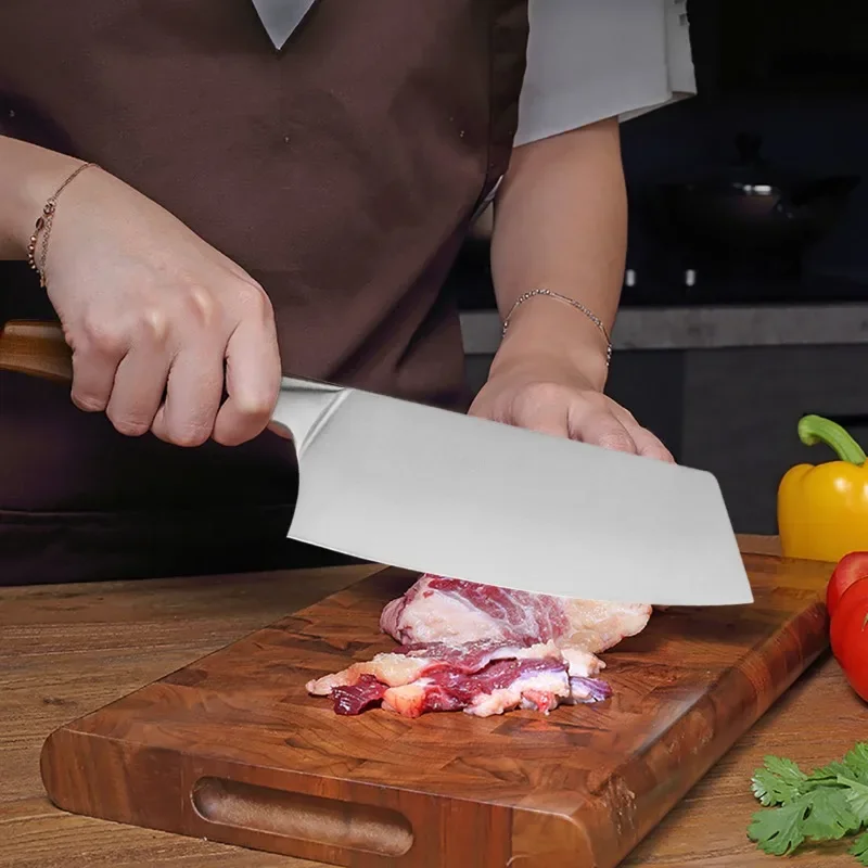ساطور اللحم من الفولاذ المقاوم للصدأ ، سكين الطاهي الياباني ، سكين تقطيع الخضار للمطبخ ، سكاكين تقطيع وتقطيع ، 1-6 *