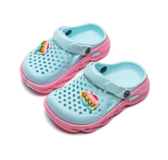 2022 Ltolo Children Girl Boy Mules Clogs Kids Summer Crock candy Garden Beach Slippers Cave Hole Baby Shoes For Girls Boys 24-35