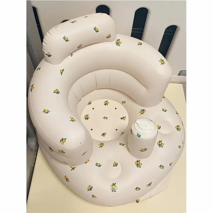 New Ins-style Inflatable Sofa, Baby Sitting Chair, Practice Sitting Seat, Infant Bathing Stool