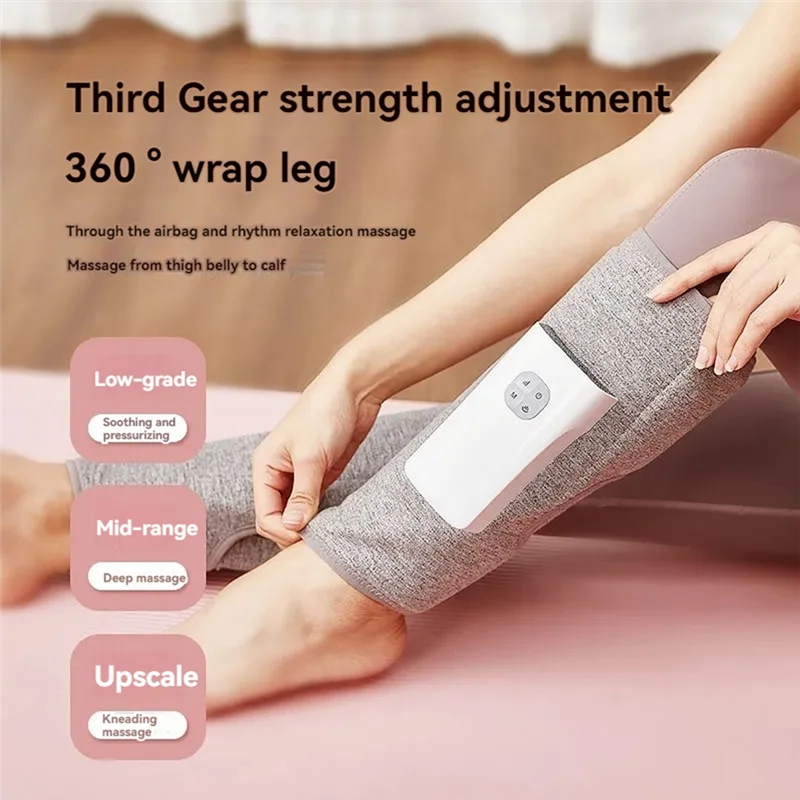 AB08-Leg Massage Air Compression Massage With Heat Cordless Leg Massager For Circulation And Pain Relief Calf Massager 2PCS
