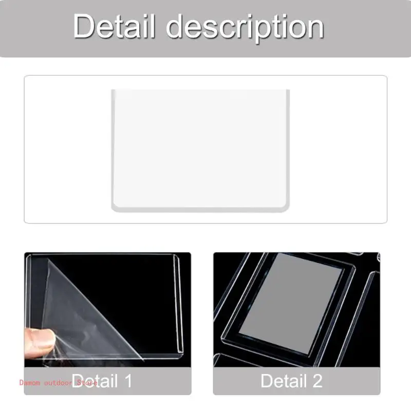 20Pcs Clear Hard Card Protective Sleeves Film Album Small Card Protectors