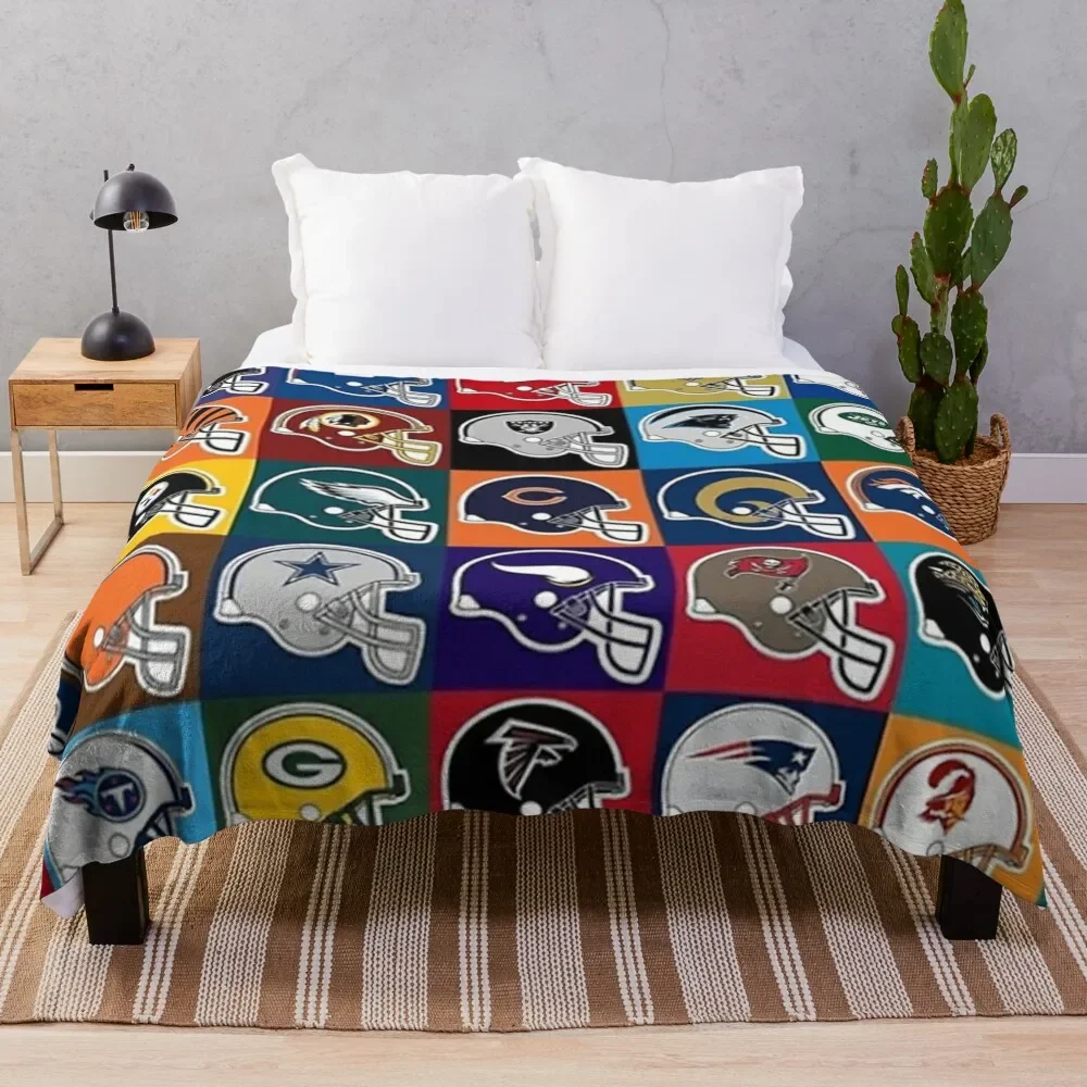 

NFL USA Throw Blanket Soft Plush Plaid for sofa Blankets