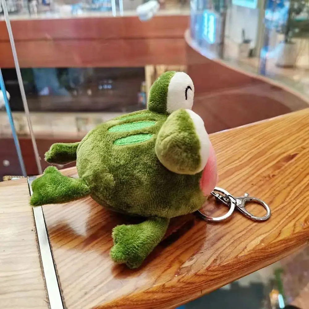 Porte-clés en peluche animaux doux, pendentif sac à dos, poupées animales, porte-clés grande bouche, grenouille beurre, cadeau mignon