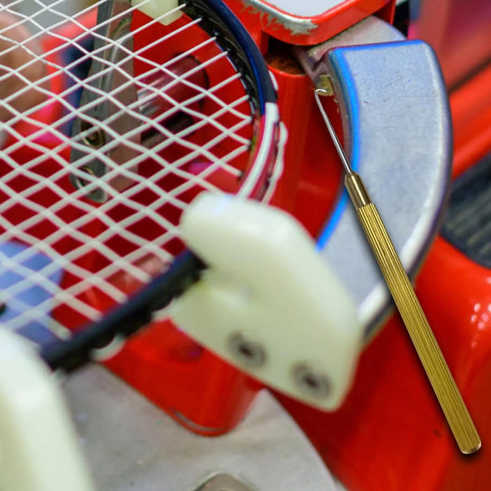 Tennis Racket Stringing Assistance Puller Metal Hand Tool for Badminton Racquet Repair and Sports Accessories