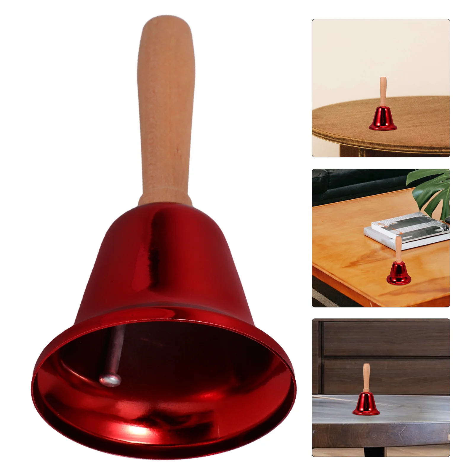 

Decorate Hand Ring Bell Wireless Doorbell Hens Party Favors Wood for Restaurant