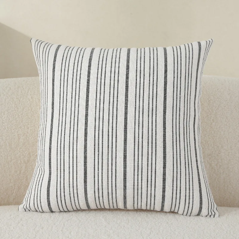 

Striped Pillow Cover, Pillowcase, Sofa Cushion Cover, Knitted Home Pillowcase