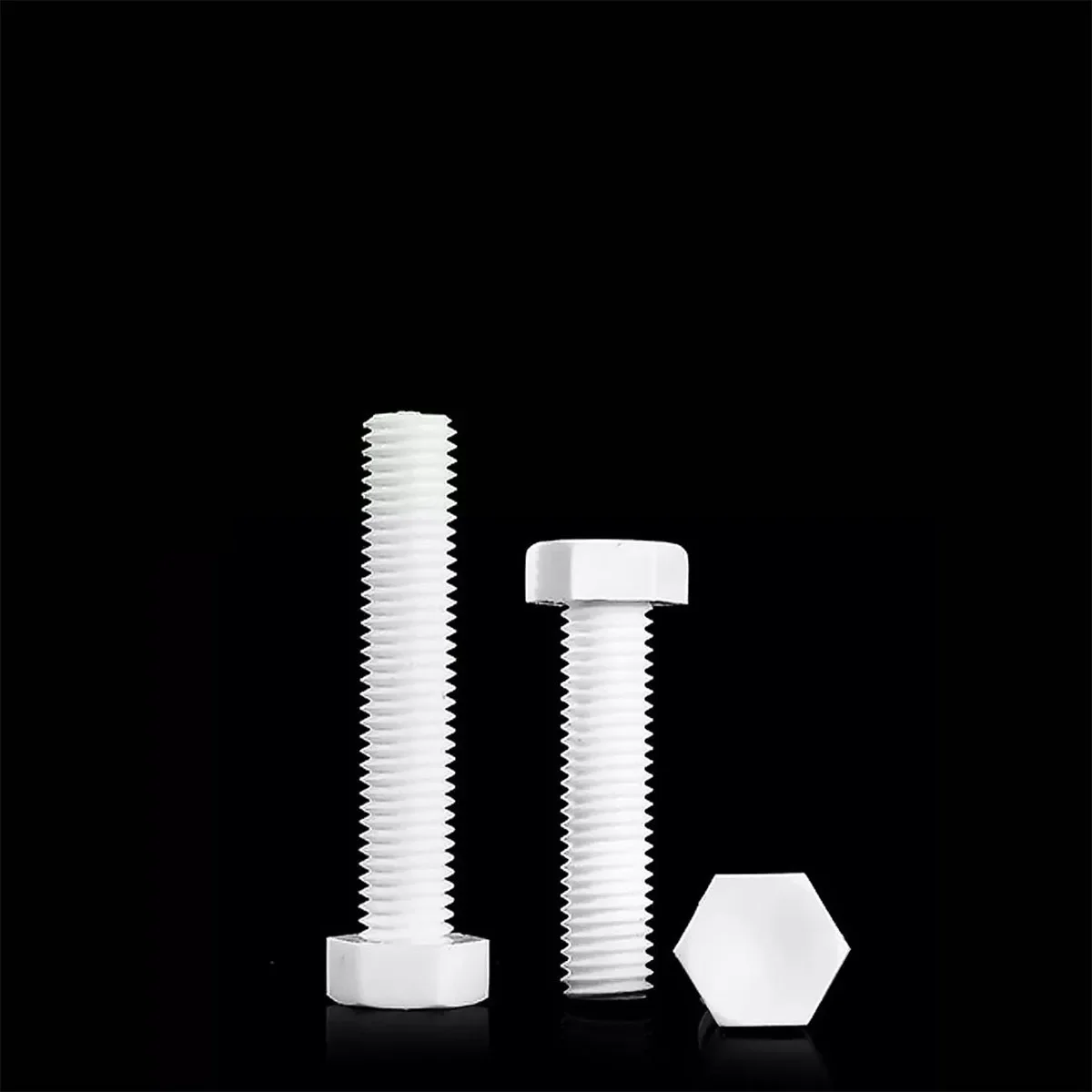 

PTFE Insulated Plastic Outer Hexagonal Bolt With Strong Acid And Alkali Resistance And High Temperature Resistance M4M5M6M8