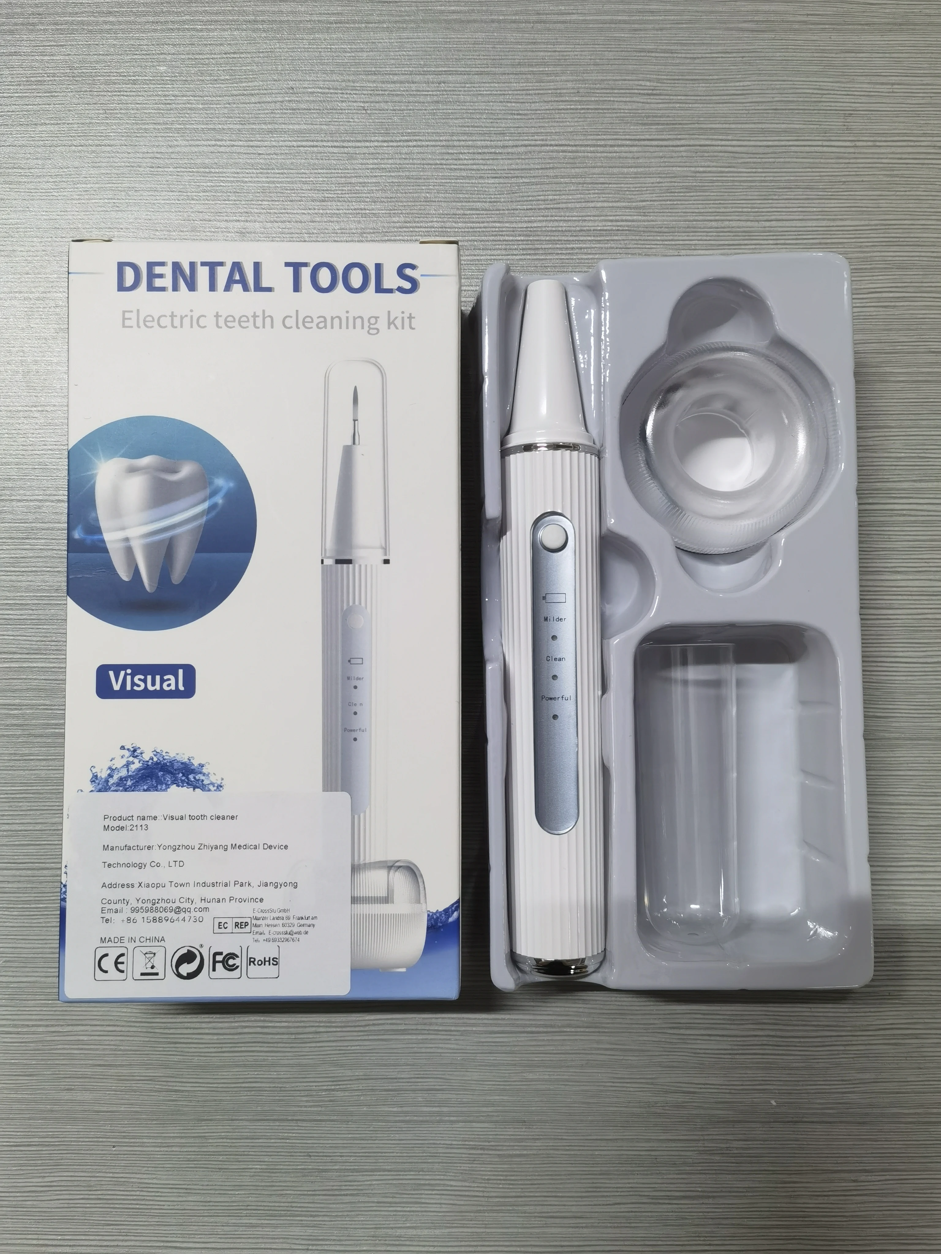 Ultrasonic Dental Scaler Oral Care Tartar Remover Tooth Stain Cleaner LED Light Tooth Whitening Ultrasonic Stone Visual Removal