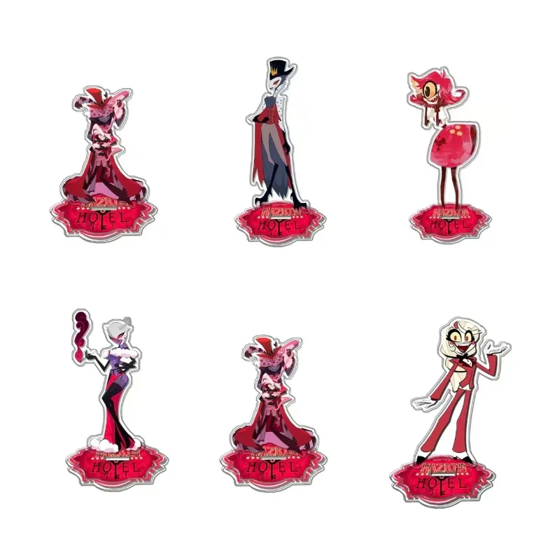 

Art for Hazbin Hotel Acrylic Stand Chibi Accessory Charm Anime Game Acrylic Collectible Merchandise DIY Toy Gift for Fans
