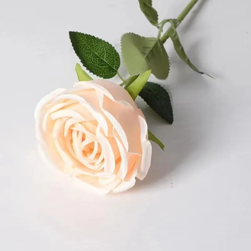 3/5 Stück lebensechte künstliche blaue Rosenblüten, Seidenblumenzweig für Zuhause, Hochzeit, Brautstrauß, Valentinstag, Party-Dekoration – Detail 10