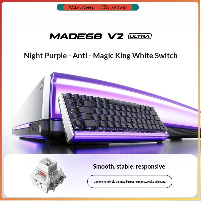 

New Melgeek MADE68V2 ULTRA Keyboard TTC Magnet King Switch eSports Gaming Magnetic Switch Keyboards Gifts