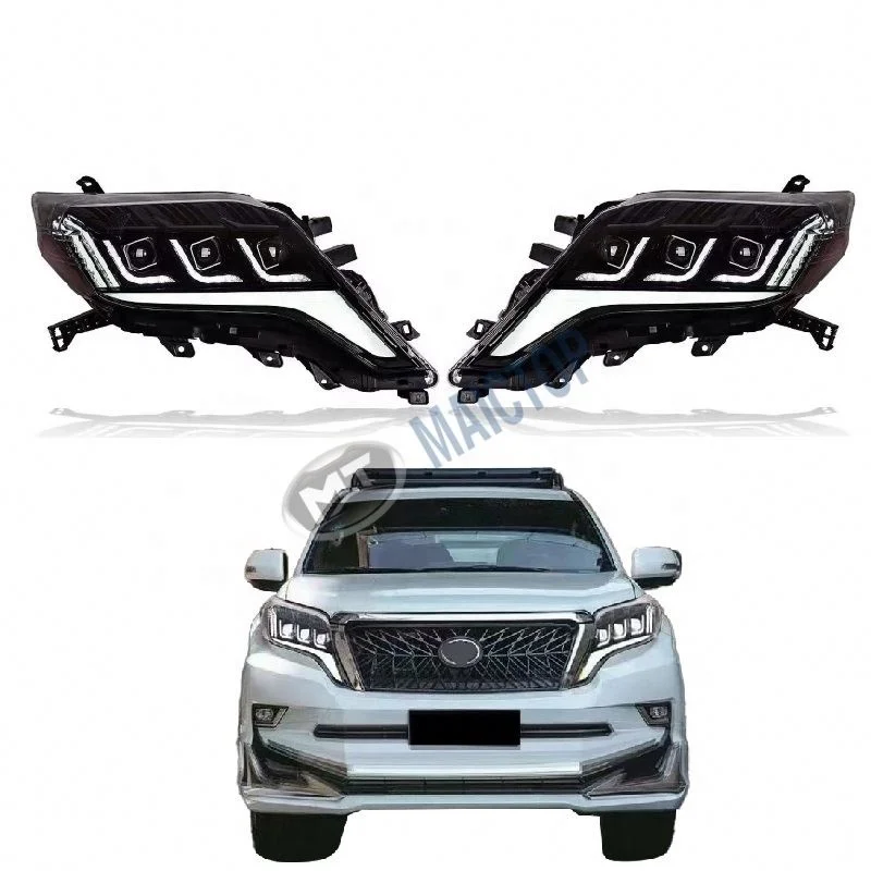 

Maictop Car Accessories Modified Full LED Headlight Front Head Light for Land Cruiser Prado 150 2014-2017