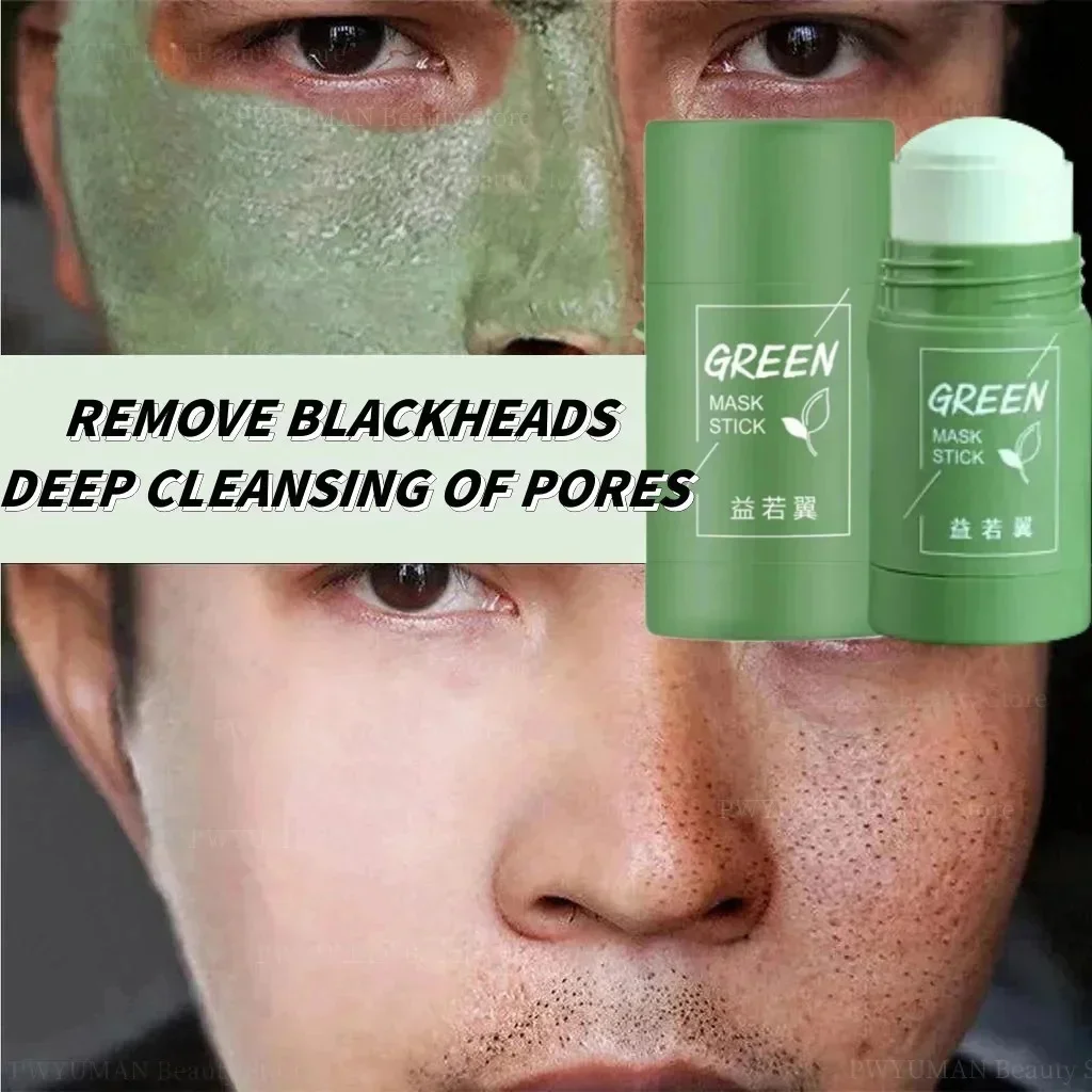 

Remove Blackhead Original Green Tea Solid Mask Cleansing Stick Mask Facial Dispel Acne Blemish Shrink Pores Korean Skin Care 40g