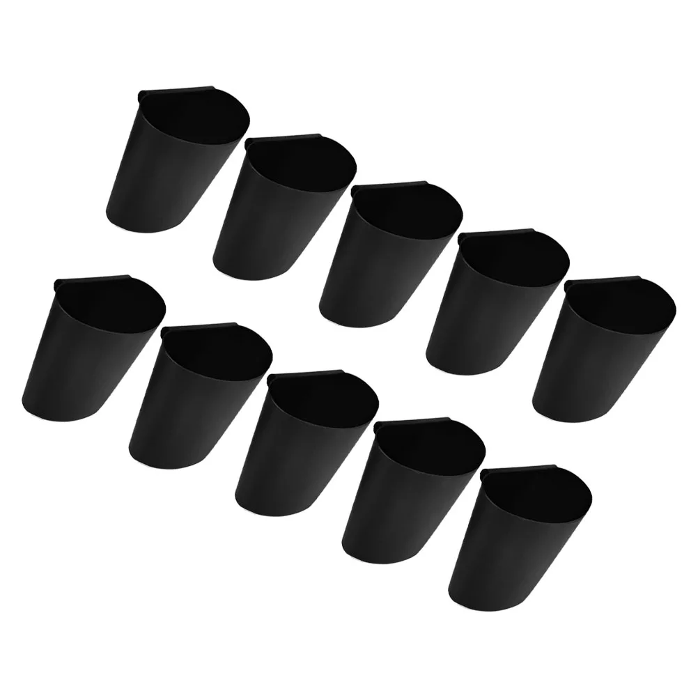 

10pcs Hanging Bucket Storage Basket Cart Adjustable Cup Holder Plastic Easy Install Space Saving Home Organizer Trolley