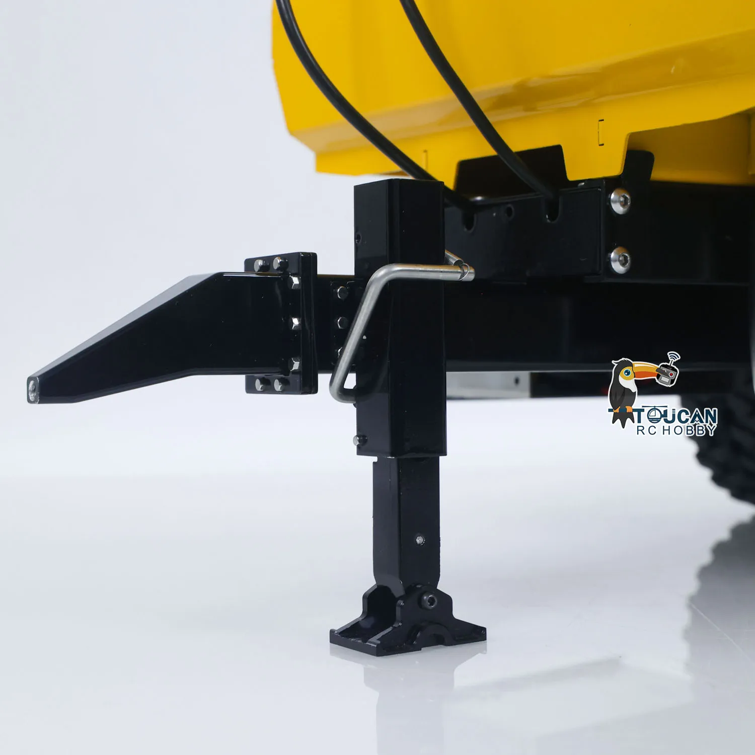 

Metal RC Hydraulic Dump Trailer 1/14 2 Axels Truck W/ Support Leg for LR914 PRO Remote Control Wheeled Excavator Digger Model