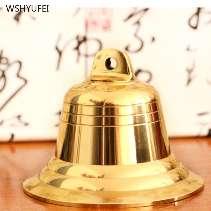 1 pc Copper bell pendant Car pendant Wind chimes Christmas decoration blessing Outdoor door decorations  feng shui Wall hanging