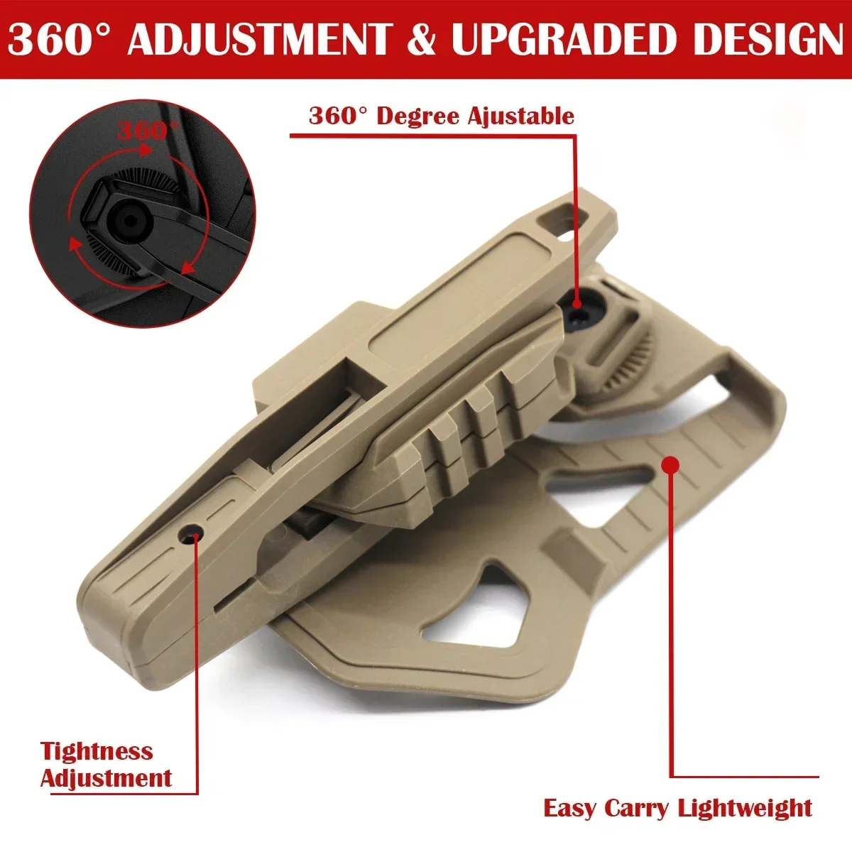 /حافظة بندقية تكتيكية مع السكك الحديدية لـ Glock G17 G19 G22 SW40/357 الخصر بيسولت الحافظة 9 مللي متر SW40 مسدس بندقية في الهواء الطلق CS الرجال