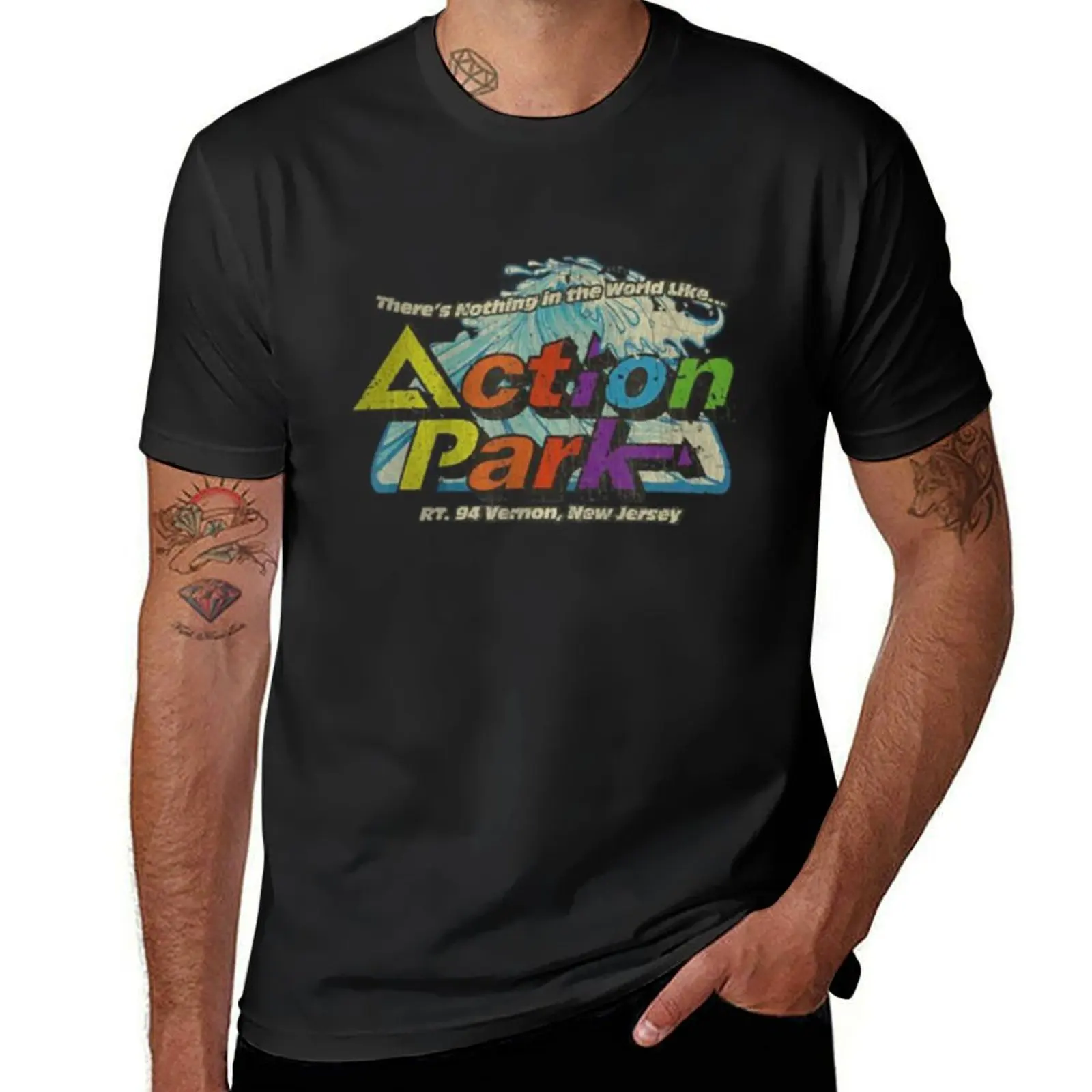 Funny Action Park New Jersey 1978 Vintage T-Shirt plain vintage summer top heavyweights mens graphic t-shirts