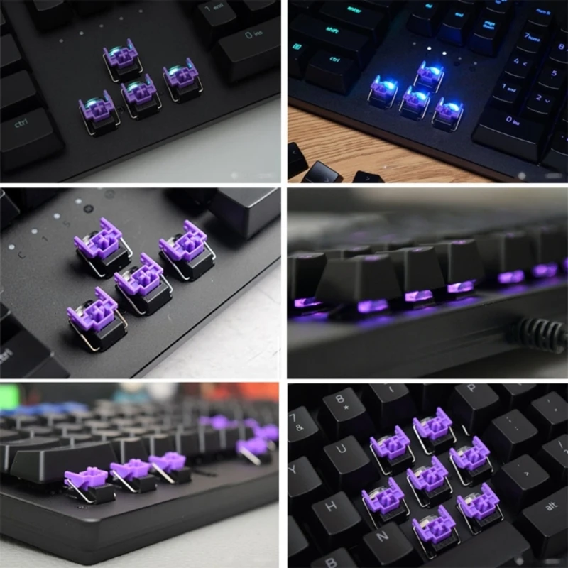 4PCS DIY Linear Opt Switches Clicky Sound for Gaming Keyboards Fast Response
