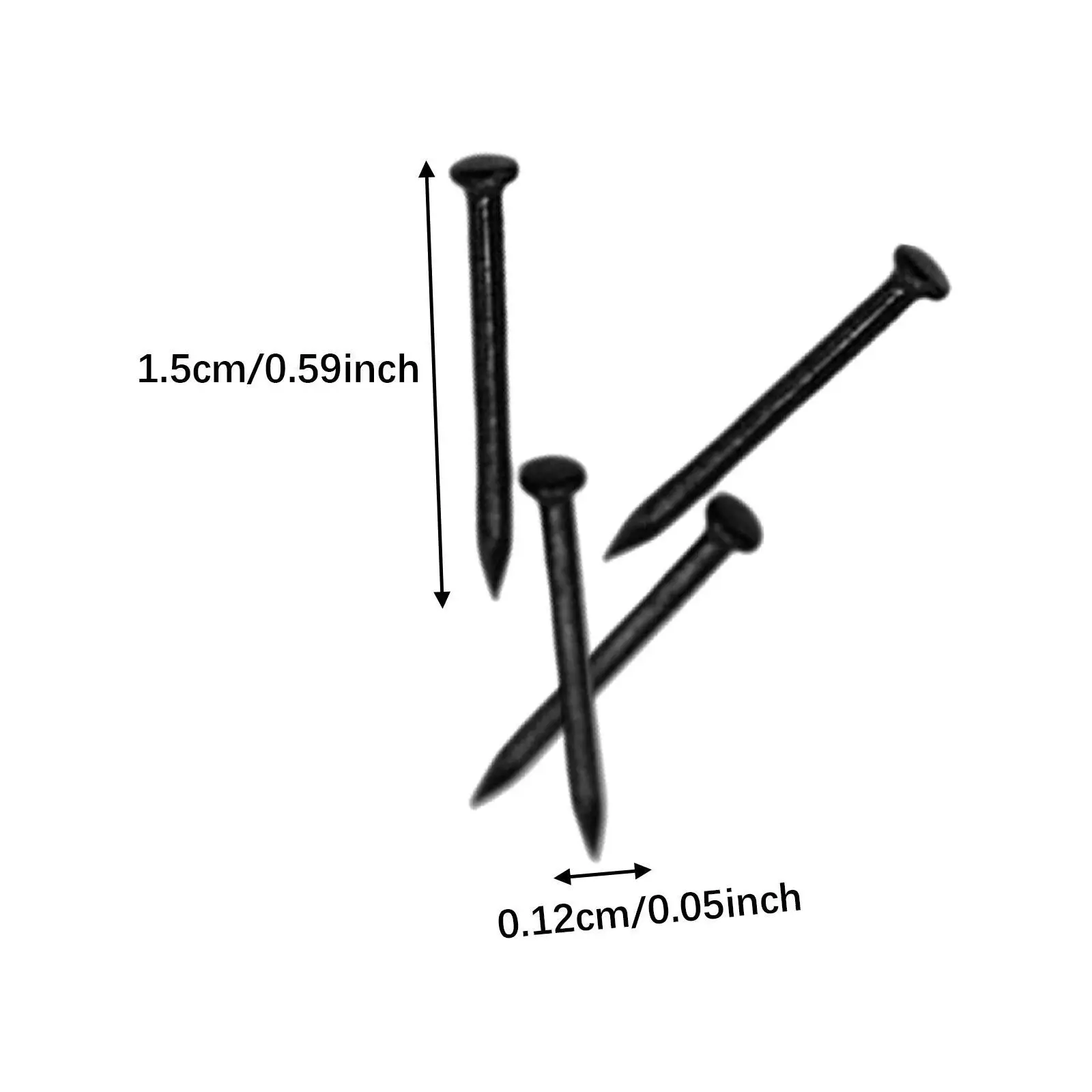 50x HO N Track Fixing Screw HO Scale High Strength,Replacement,Model Railway Parts,Train Accessories for Model Train Upgrade