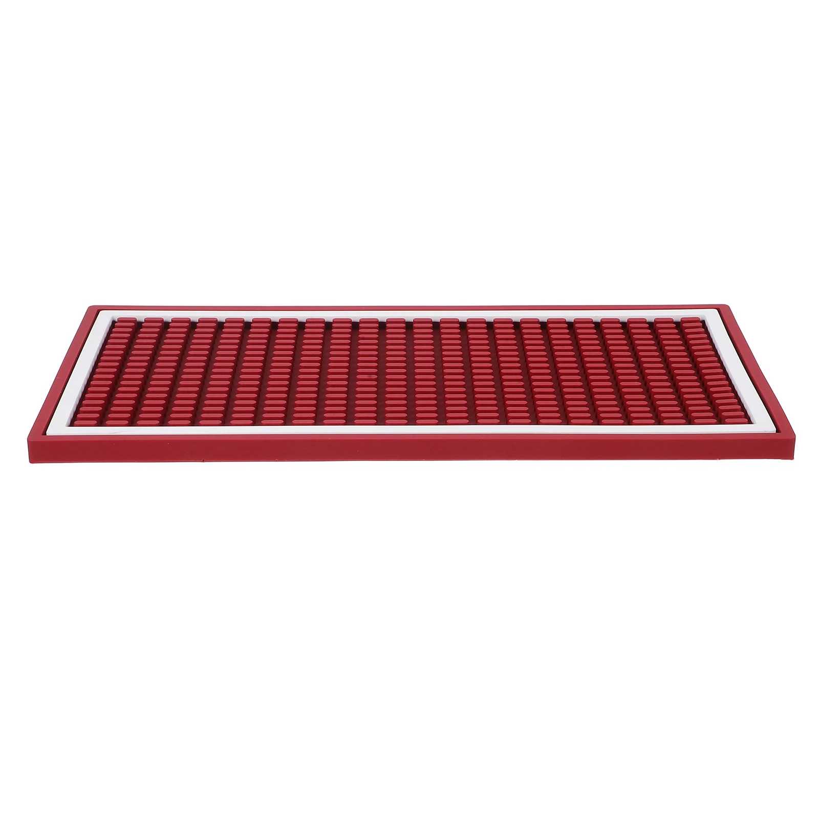 

Bar Service Soft Pvc Non-Slip Coffee Bar Dish Drying Counter For Restaurants Home Kitchens Glass Drying Mat American White