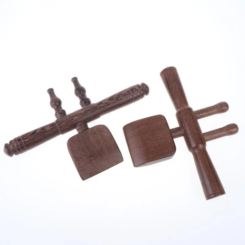 Open Back Tool Scraping Massage Guasha Rolling Stick Hand-Held Special Wenge Wood Massage Rolling Tools