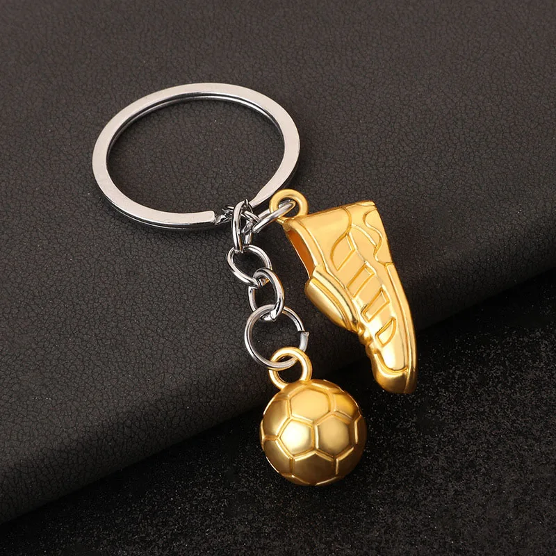 Mini Football Badminton Golf Simulation Sports Supplies Keychain Fashion Sport Souvenirs Cool Backpack Metal Pendant Keys Buckle