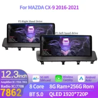 12.3 inch Android 14 For MAZDA CX-9 2016-2021 Multimedia CarPlay Car Radio Auto Navigation 4G GPS Stereo Touch Screen