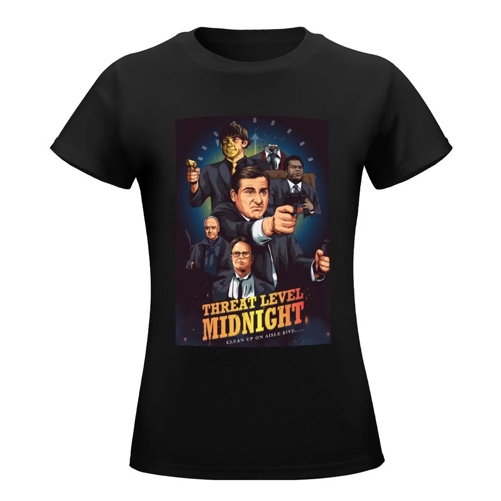 Threat Level Midnight T-Shirt animal prinfor customizeds blanks sublime Womens graphic t shirts