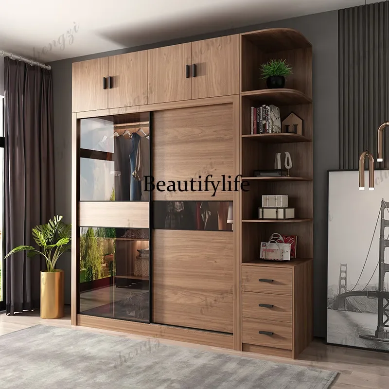 

F182 Hanging Clothes Wardrobe Closet Customized Modular Wooden Bedroom Wardrobes Storage Space Saving Szafa Na Ubrania Furnitur