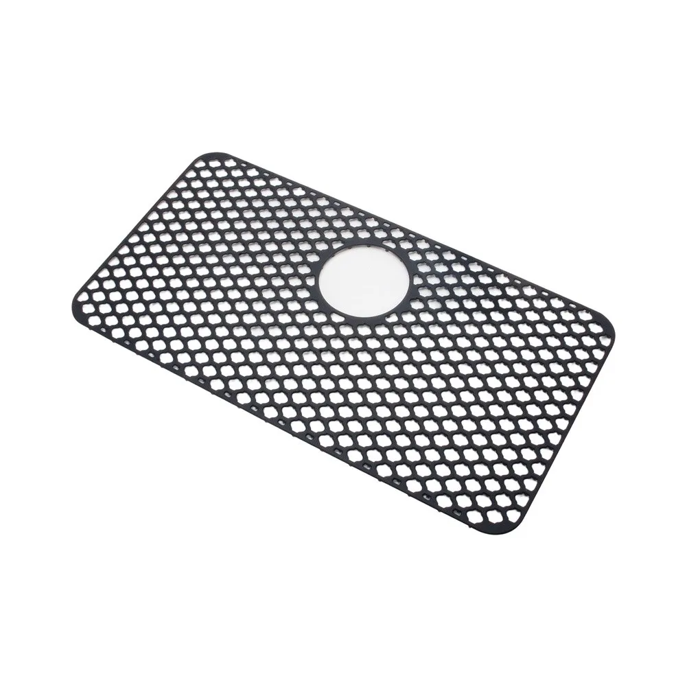 Silicone Sink Mat 66CM Featuring for top Center Drain Holes for non Slip Construction for Kitchen Sink and Bathroom Counter Use
