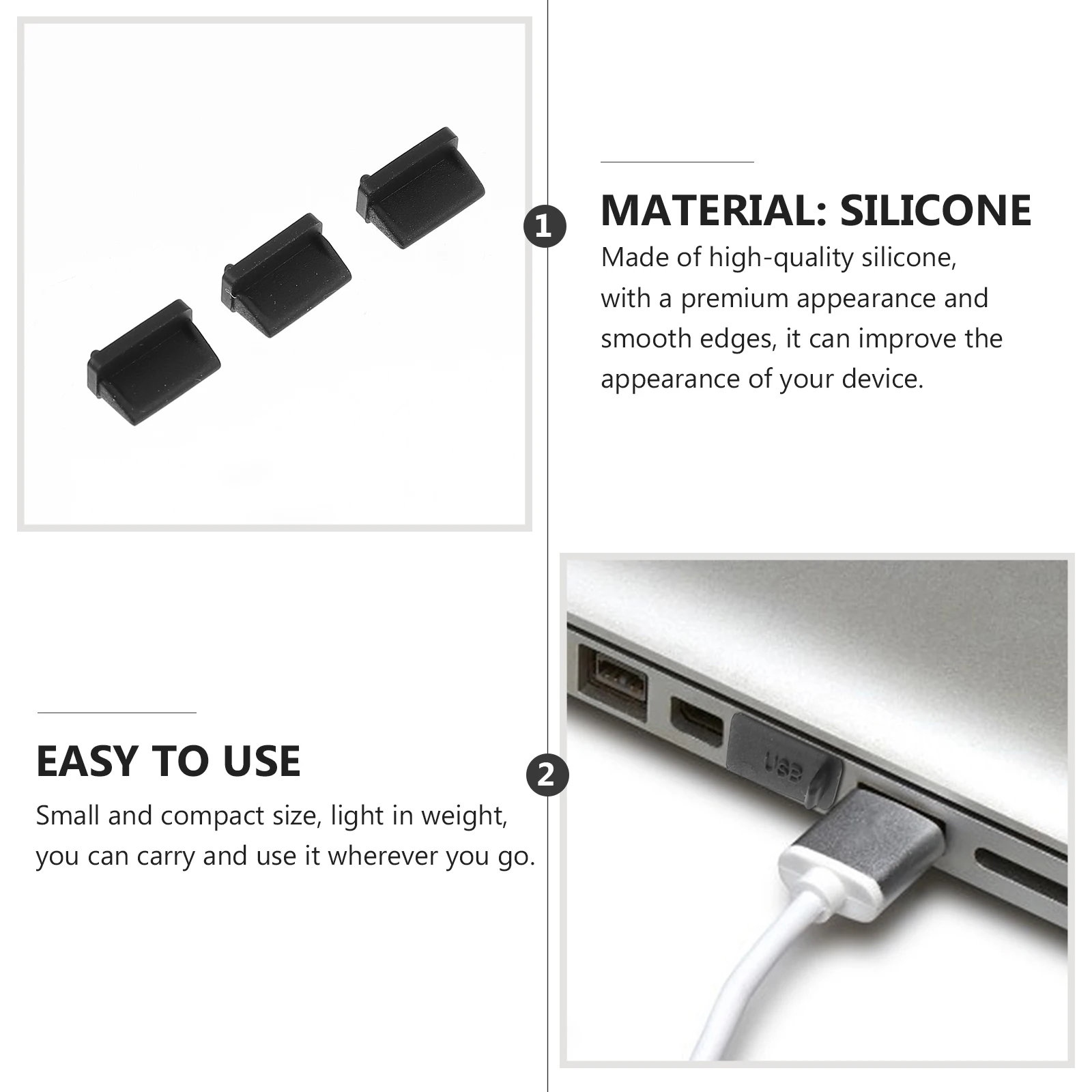 20 قطعة غطاء منفذ USB ملحقات سدادة الكمبيوتر التلفزيون التوصيل نهاية العرض الواقية