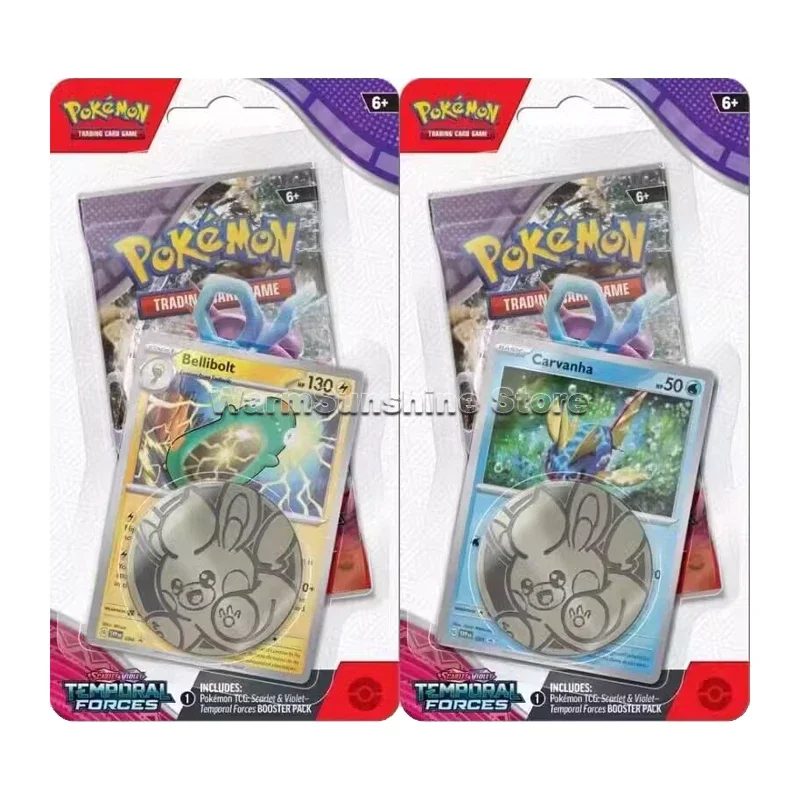 Original Pokemon Karte Us Version PTCG Englisch Scarlet & Violet SV5 Temporal Forces ETB Box Anime Brettspiel Karten Kinder geschenke