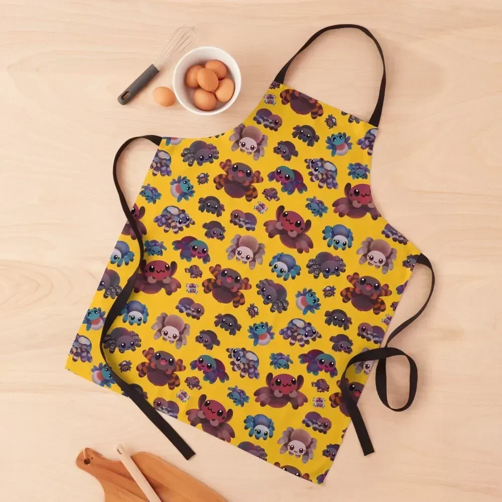 

Tarantulas Apron Household Items esthetician Waterproof Kitchen Woman for women with pocket Apron
