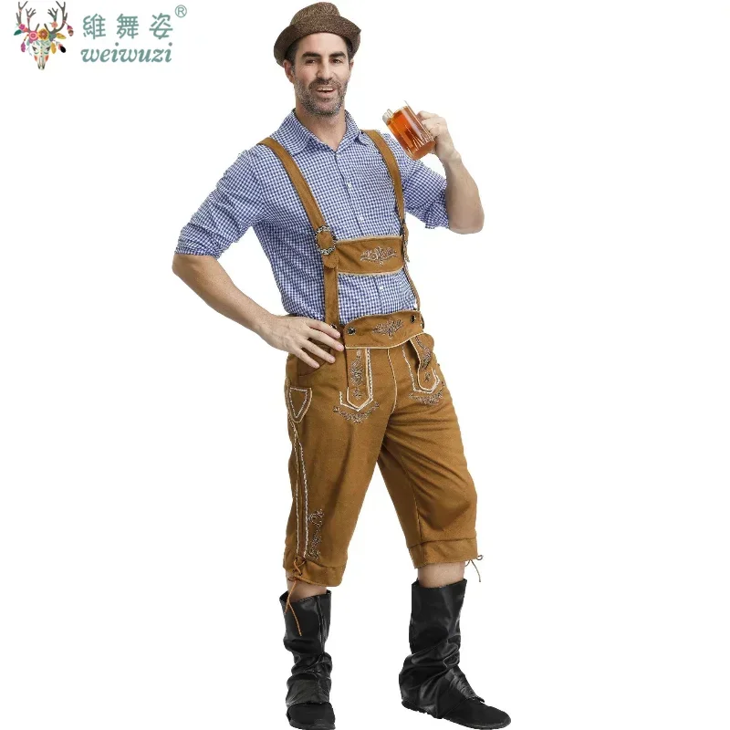 

Germany Muni Men's Oktoberfest Overalls Clothing Overalls Men's Suspender Pants Stage Performance Clothing M-XXL