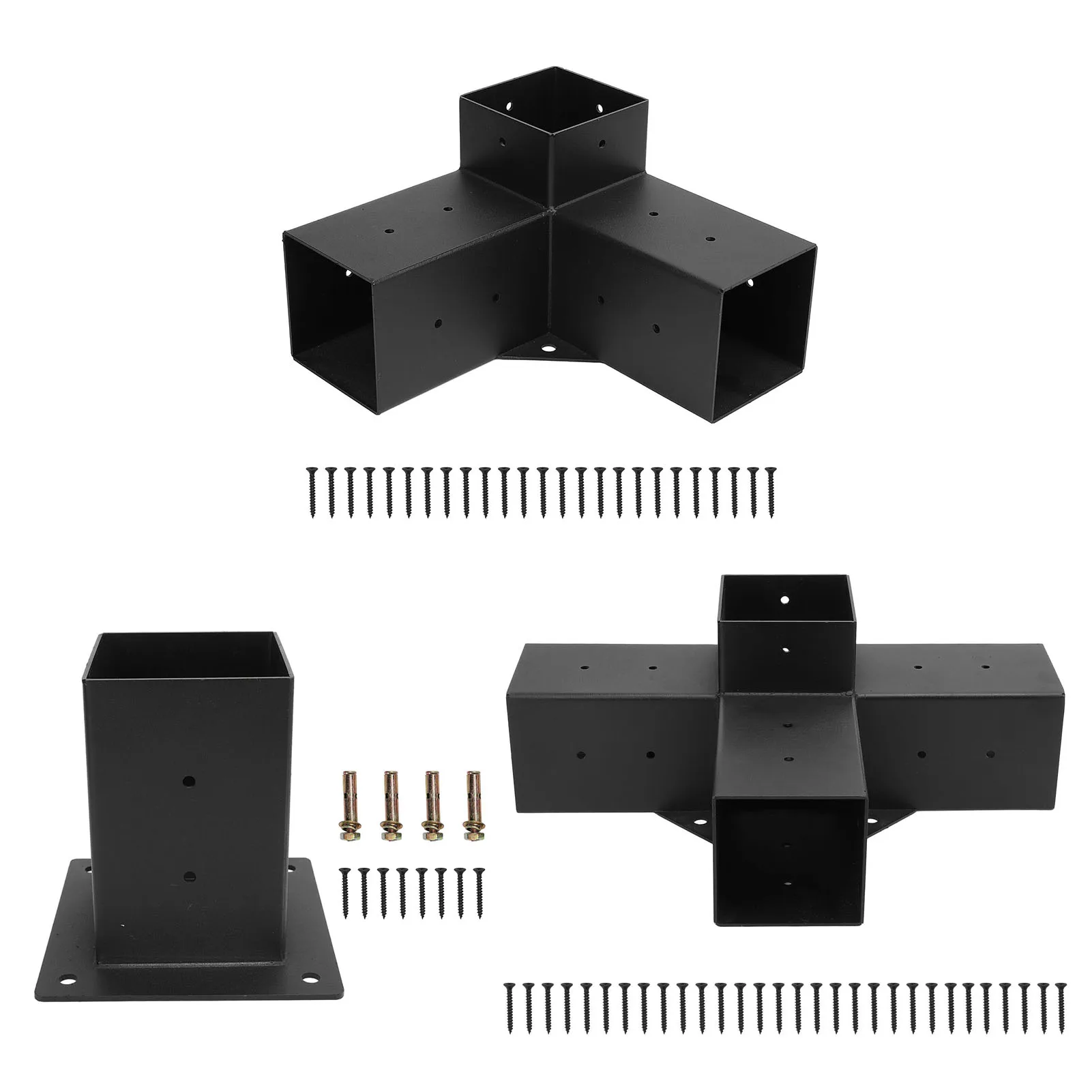 Gazebo Bracket Galvanized Powder Coated Fully Welded Gazebo Post Bracket for Pergola Wood Post Pergola Bracket Wood Post Bracket