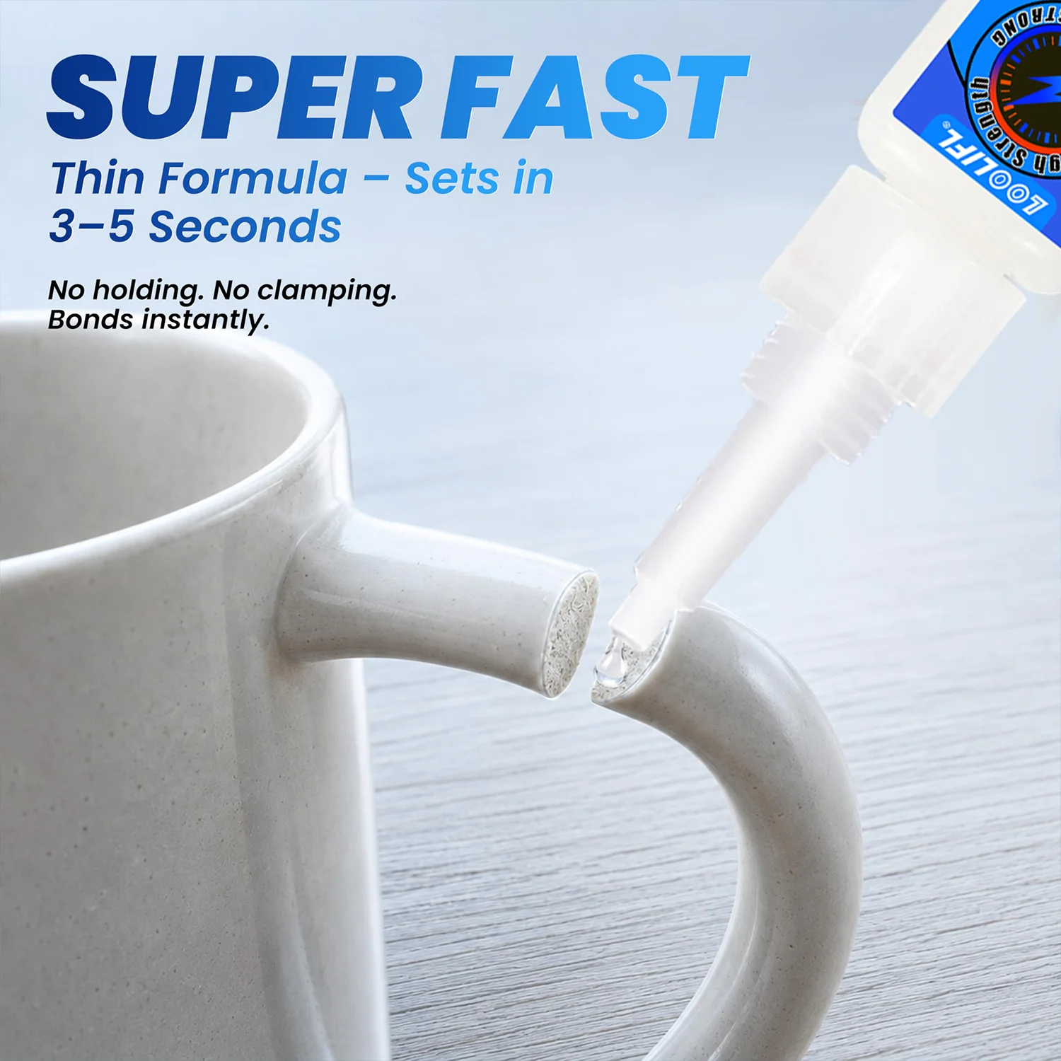 LOOLIFL High Strength Welding Oily Super Glue Universal Repair Adhesive Instant Strong Fast Drying For Plastic Metal Ceramic DIY