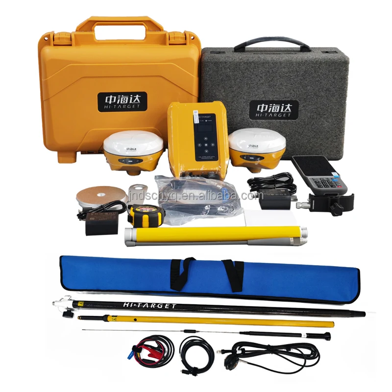 Receptor GNSS Hi-Target V300, Instrumentos de Topografía GPS Diferencial RTK, Máquina de Topografía, Base y Rover GNSS HI TARGET V300/V500