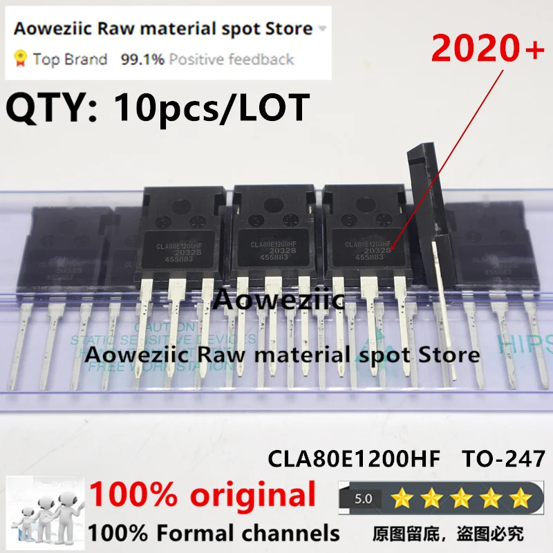 

Aoweziic 2020+ 100% New Imported Original CLA80E1200HF CLA80E1200 TO-247 Unidirectional SCR 80A 1200V