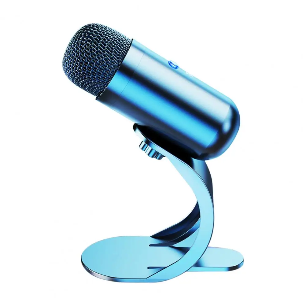 

USB Gaming PC Microphone 360-degree Sensitive Pickup Built-in Sound Card One Touch On/Off Live Streaming USB Port Wired Micro