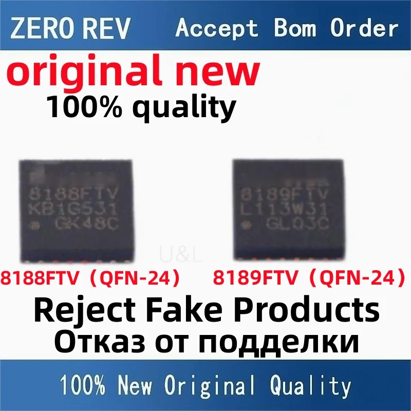 5Pcs 100% New RTL8189FTV RTL8189FTV-VC-CG 8189FTV RTL8188FTV RTL8188FTV-VC-CG 8188FTV QFN-24 QFN24 Brand new original chips ic