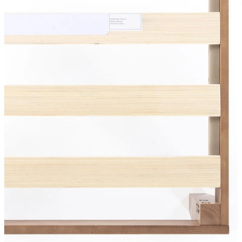 (UUX) سرير بمنصة من الخشب الصلب مقاس 12 بوصة مع شرائح خشبية، لا حاجة إلى صندوق زنبركي، سهل التجميع، Queen، Pine UQ #5