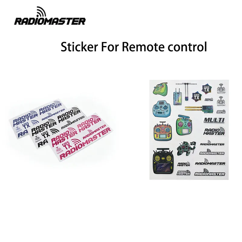RadioMaster RC Transmitter Sticker Set Decorative Decals for Pocket Zorro Boxer MT12 ER Series Remote Controller DIY Accessories