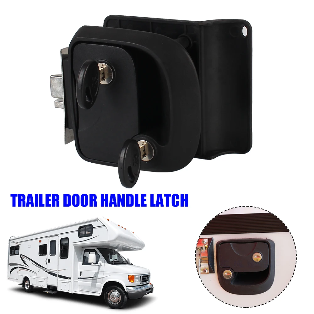 Camper Car Door Latch Double Open Lock Handle Key Set Auto Tailgate Toggle Switch Truck Trailer RV Caravan Accessories Universal