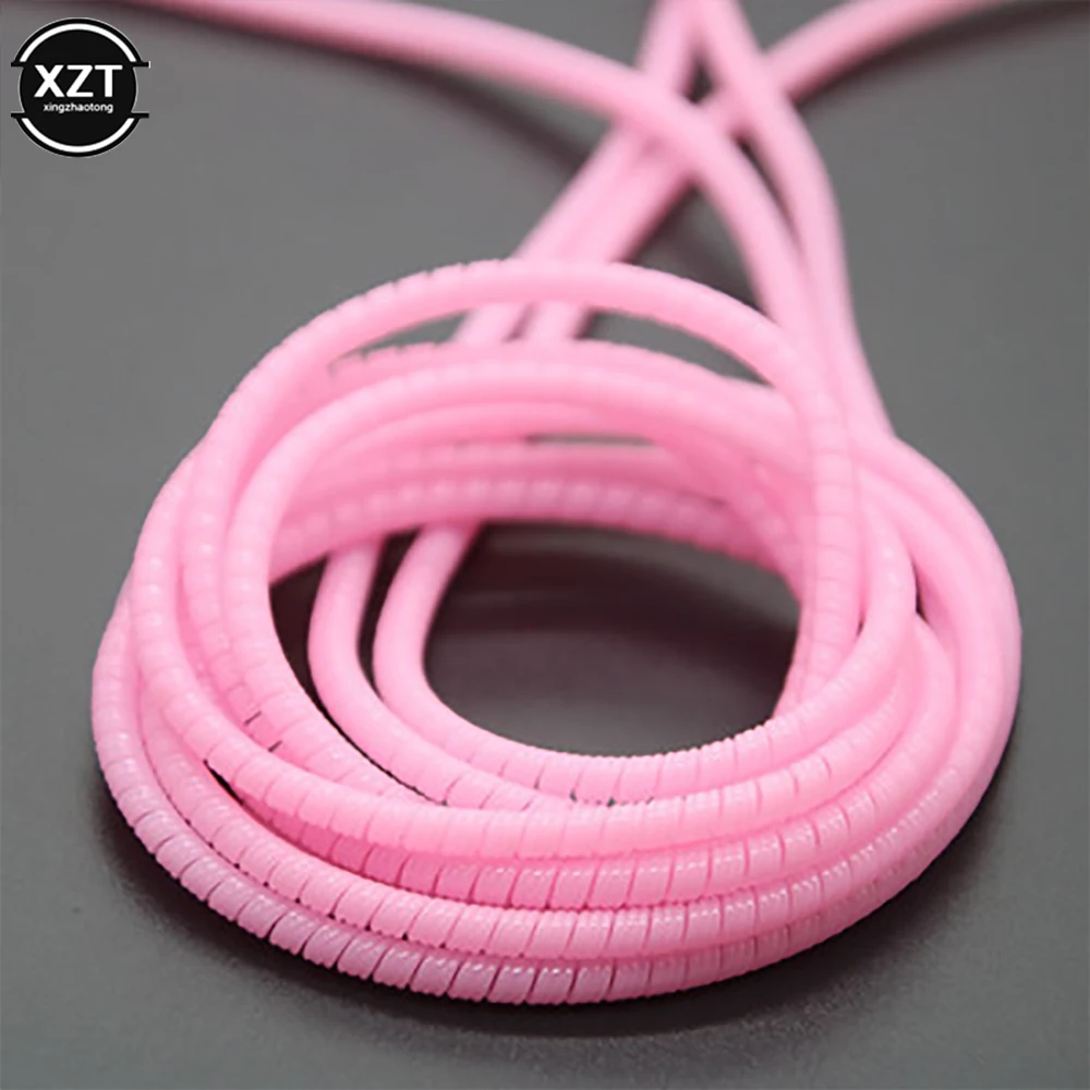 Color Phone Wire Cord Rope 1.4m Protecto Anti-break Spring Protection Rope for USB Charging Cable Earphone Data Bobbin Winder