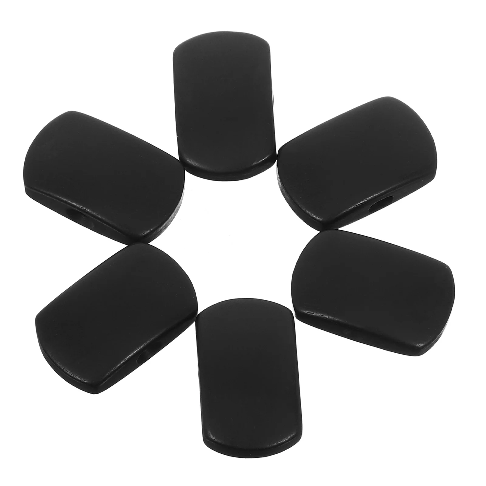 

6Pcs Ebony Guitar Tuning Peg Buttons Square Handles Stable Tuning Keys Replacement for Classical Acoustic Guitar