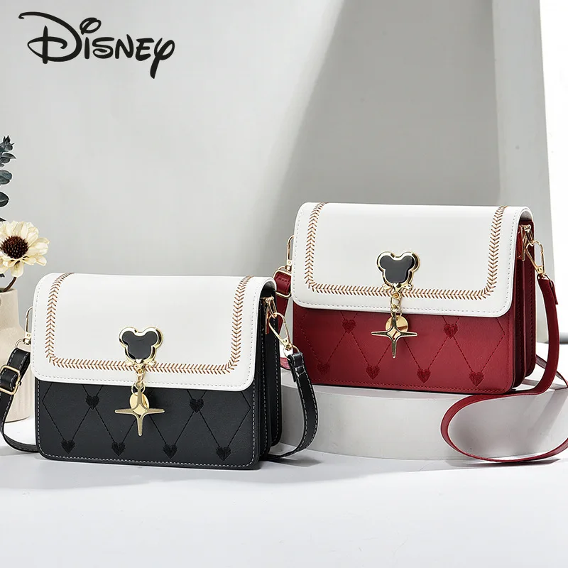 Borsa a tracolla da donna nuova Disney Mickey borsa da donna alla moda di alta qualità borsa da pendolare per ragazze avanzata e Versatile