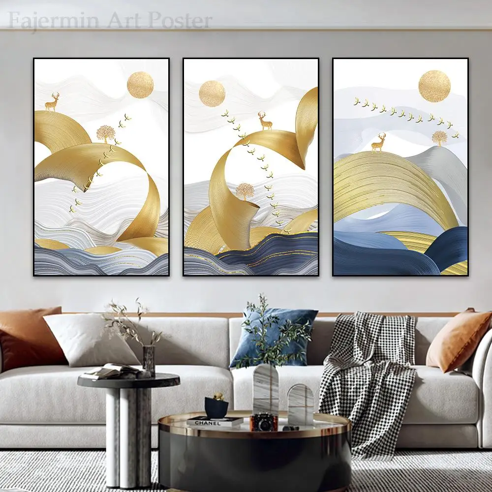 Nordic Abstract Wall Art Canvas Paintings Minimalist Luxury Aesthetic Artwork Poster Pictures Prints Home Decor Free Shipping